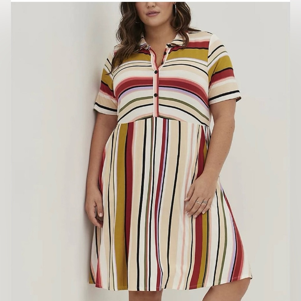 Torrid - Collared Skater Dress